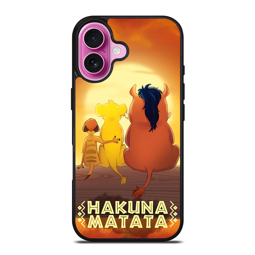 HAKUNA MATATA LION KING CARTOON iPhone 16 Plus Case Cover