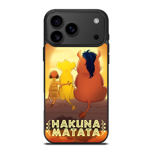 HAKUNA MATATA LION KING CARTOON iPhone 17 Pro Max Case Cover