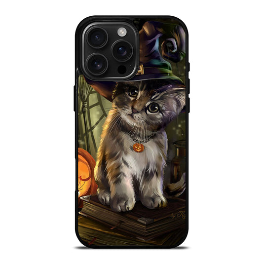 HALLOWEEN CAT CUTE iPhone 16 Pro Max Case Cover