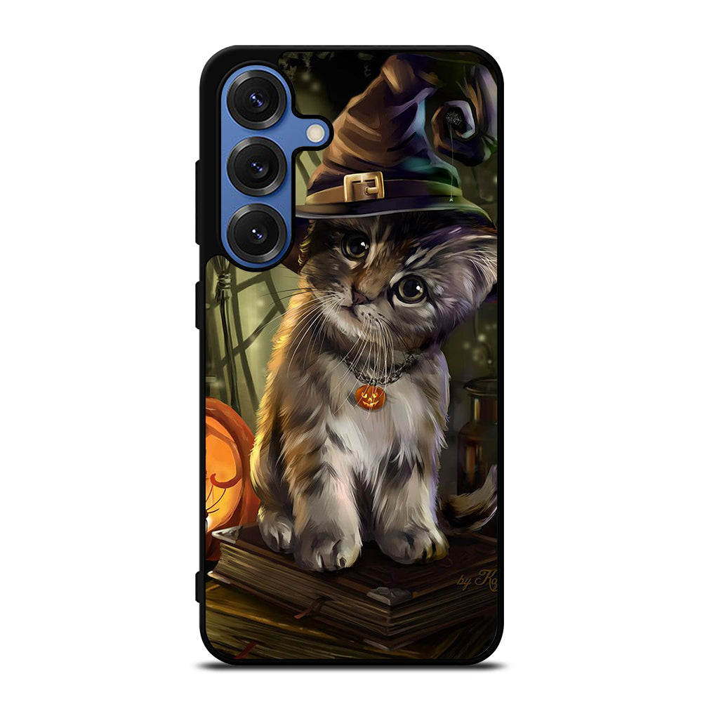 HALLOWEEN CAT CUTE Samsung Galaxy S25 Case Cover