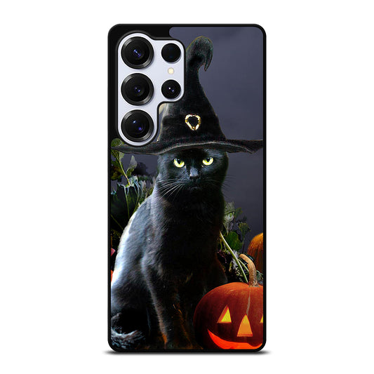 HALLOWEEN CAT PUMPKIN Samsung Galaxy S25 Ultra Case Cover
