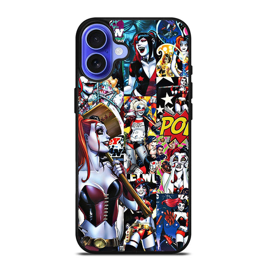 HARLEY QUINN COLLAGE iPhone 16 Case Cover