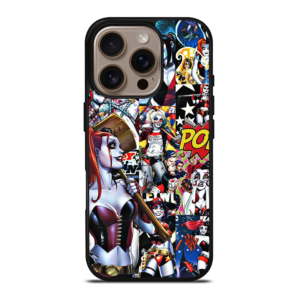 HARLEY QUINN COLLAGE iPhone 16 Pro Case Cover