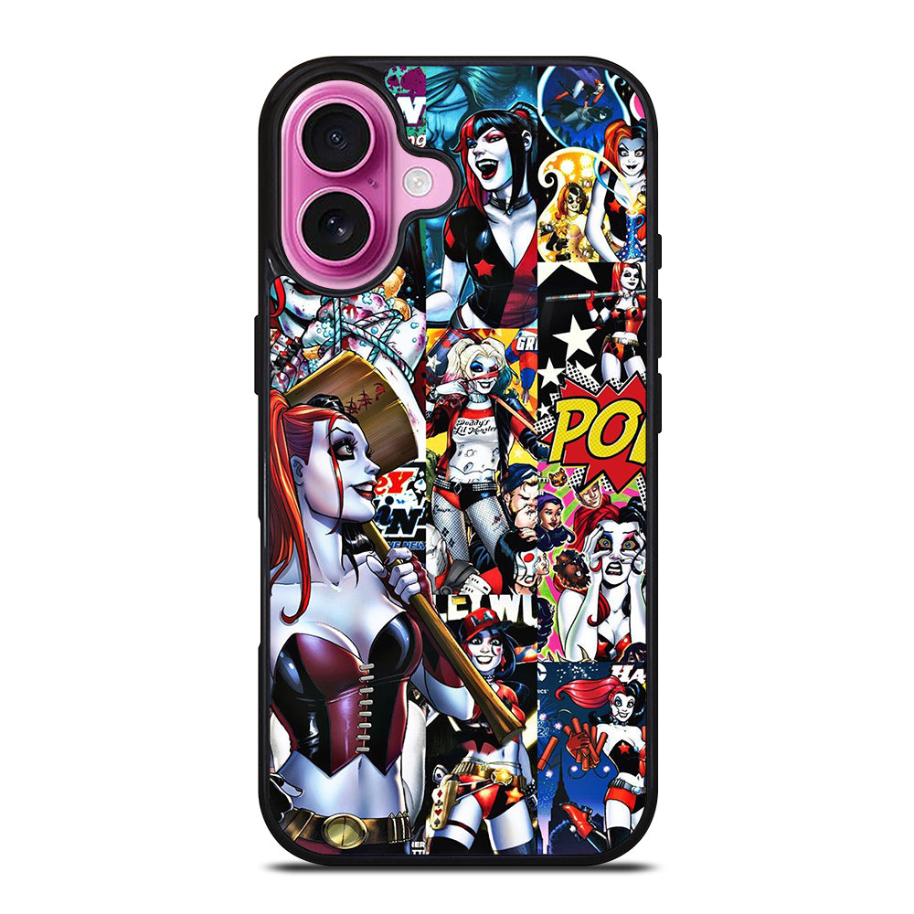 HARLEY QUINN COLLAGE iPhone 16 Plus Case Cover