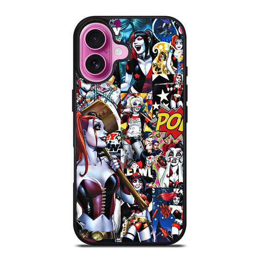 HARLEY QUINN COLLAGE iPhone 16 Plus Case Cover