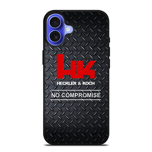 HECKLER AND KOCH METAL LOGO 2 iPhone 16 Case Cover