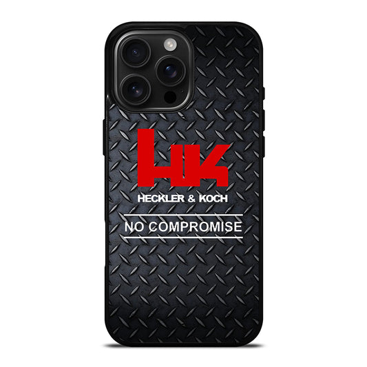 HECKLER AND KOCH METAL LOGO 2 iPhone 16 Pro Max Case Cover