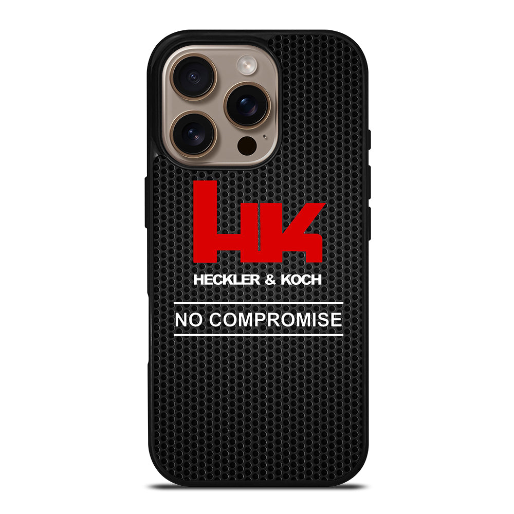 HECKLER AND KOCH METAL LOGO iPhone 16 Pro Case Cover