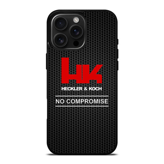 HECKLER AND KOCH METAL LOGO iPhone 16 Pro Max Case Cover