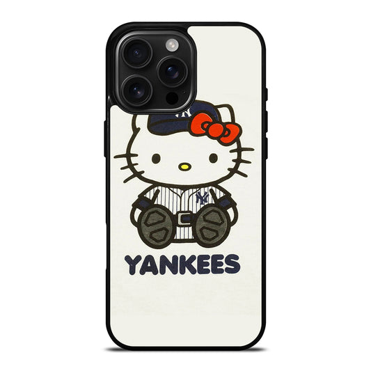 HELLO KITTY NEW YORK YANKEES 1 iPhone 16 Pro Max Case Cover