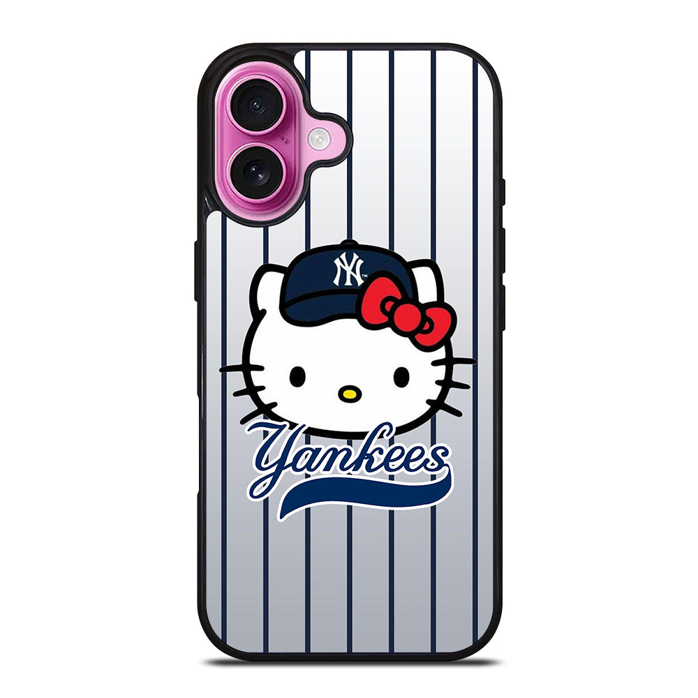HELLO KITTY NEW YORK YANKEES 2 iPhone 16 Plus Case Cover