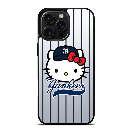 HELLO KITTY NEW YORK YANKEES 2 iPhone 16 Pro Max Case Cover