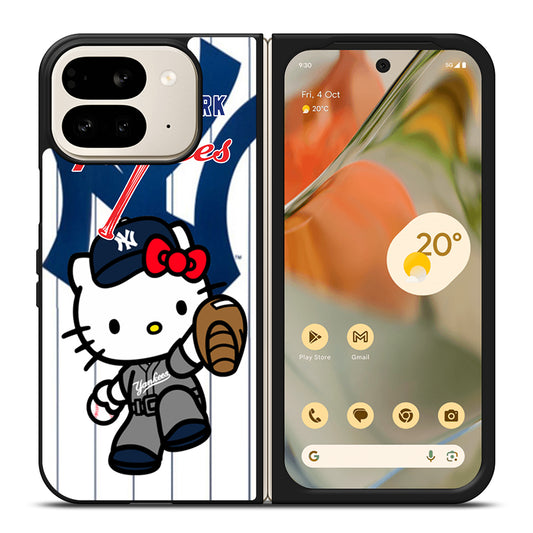 HELLO KITTY NEW YORK YANKEES 3 Google Pixel 9 Pro Fold Case Cover