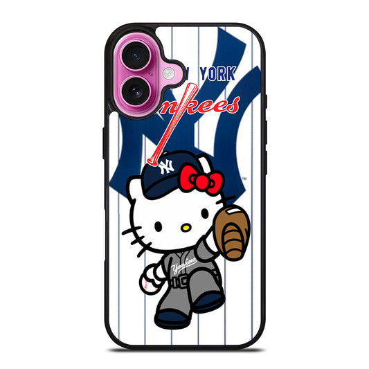 HELLO KITTY NEW YORK YANKEES 3 iPhone 16 Plus Case Cover