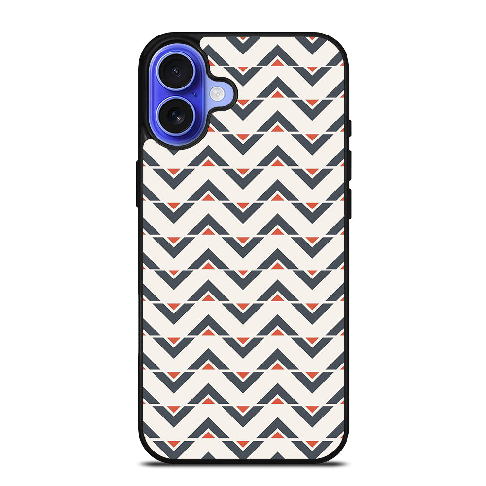 HERRINGBONE TRIANGLE PATTERN iPhone 16 Case Cover