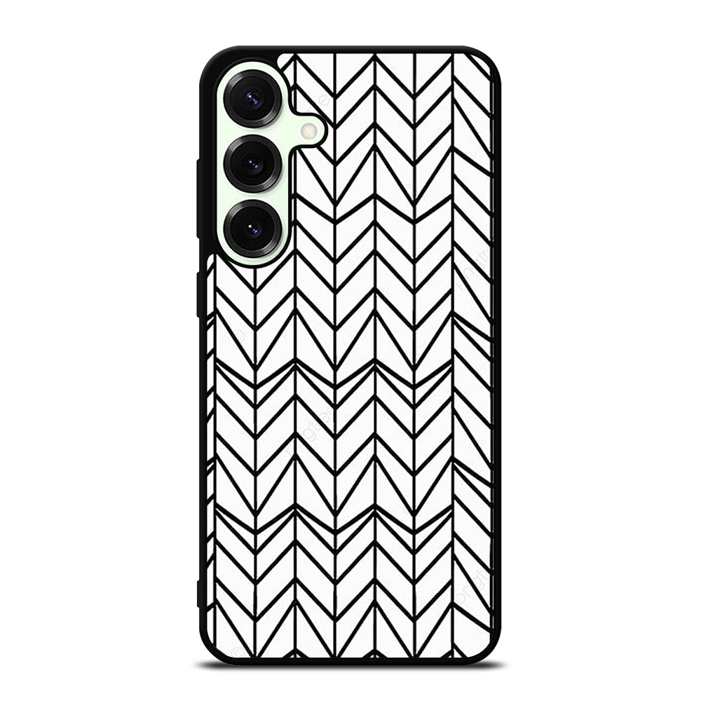HERRINGBONE TRIANGLE PATTERN 2 Samsung Galaxy S25 Plus Case Cover