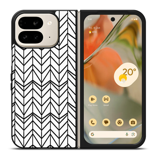 HERRINGBONE TRIANGLE PATTERN 2 Google Pixel 9 Pro Fold Case Cover