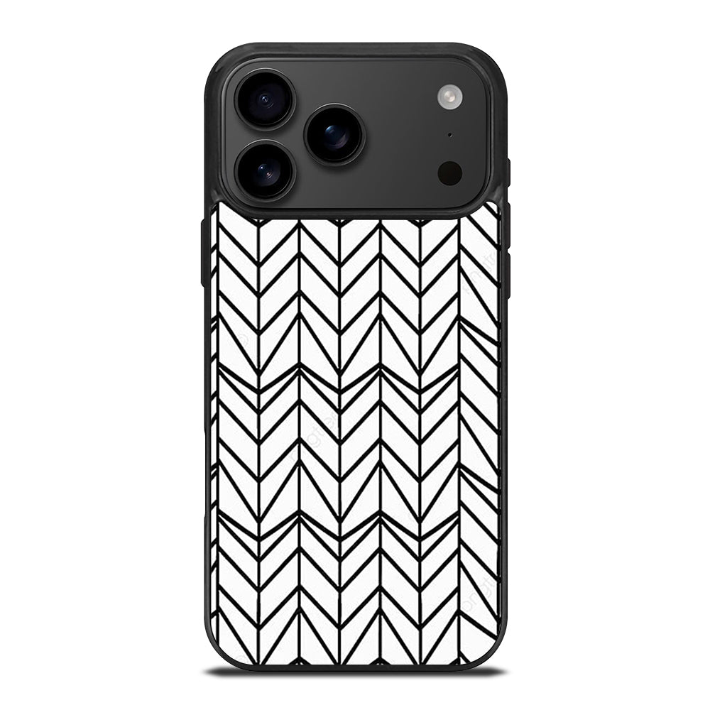 HERRINGBONE TRIANGLE PATTERN 2 iPhone 17 Pro Max Case Cover