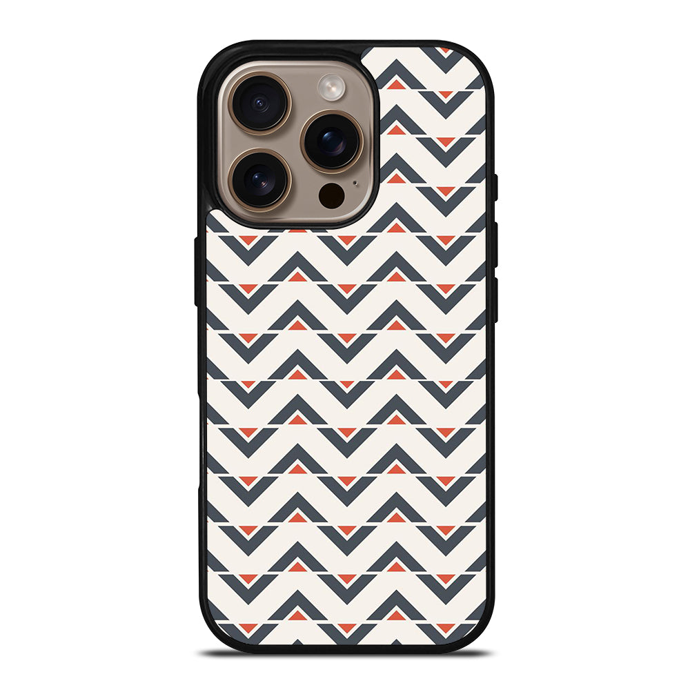 HERRINGBONE TRIANGLE PATTERN iPhone 16 Pro Case Cover