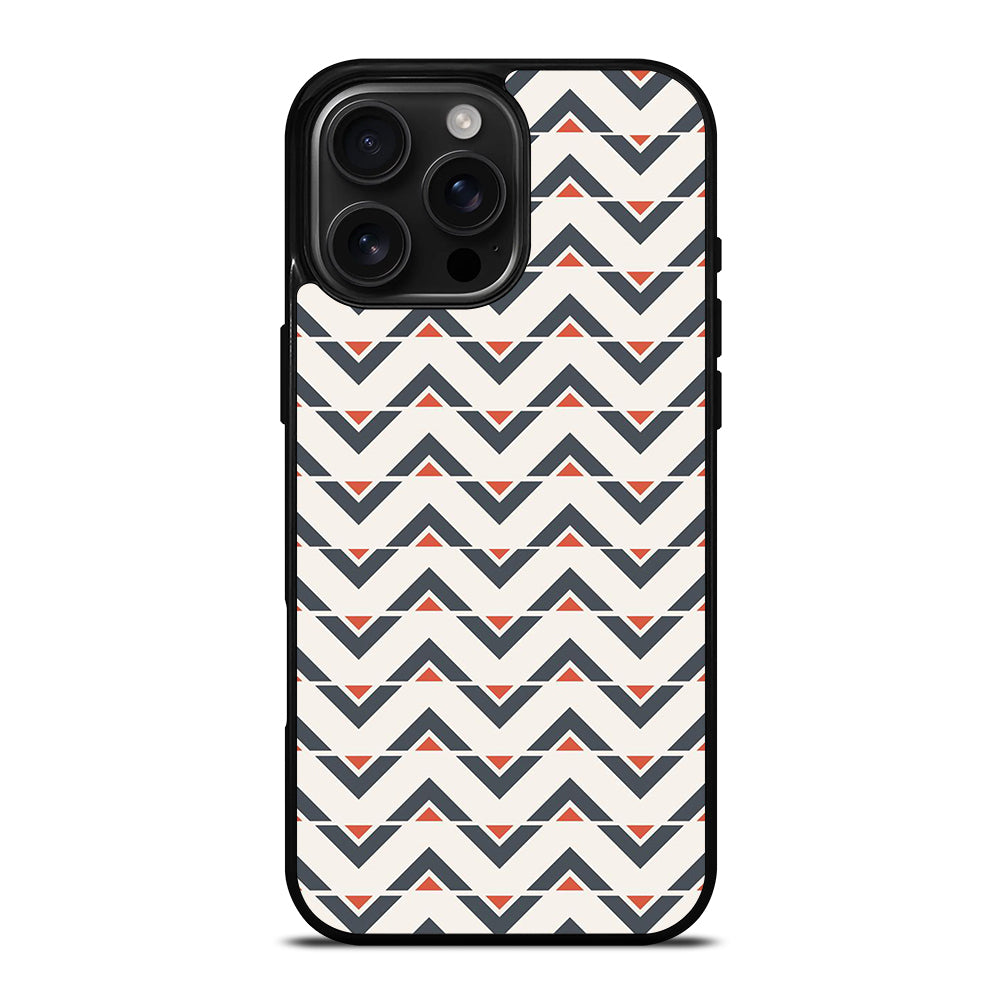 HERRINGBONE TRIANGLE PATTERN iPhone 16 Pro Max Case Cover