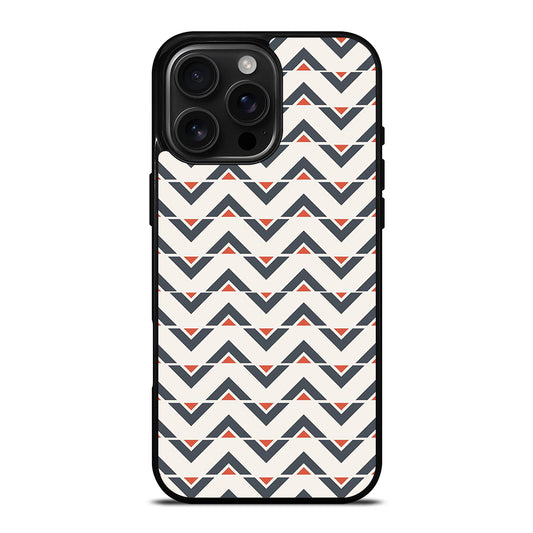 HERRINGBONE TRIANGLE PATTERN iPhone 16 Pro Max Case Cover