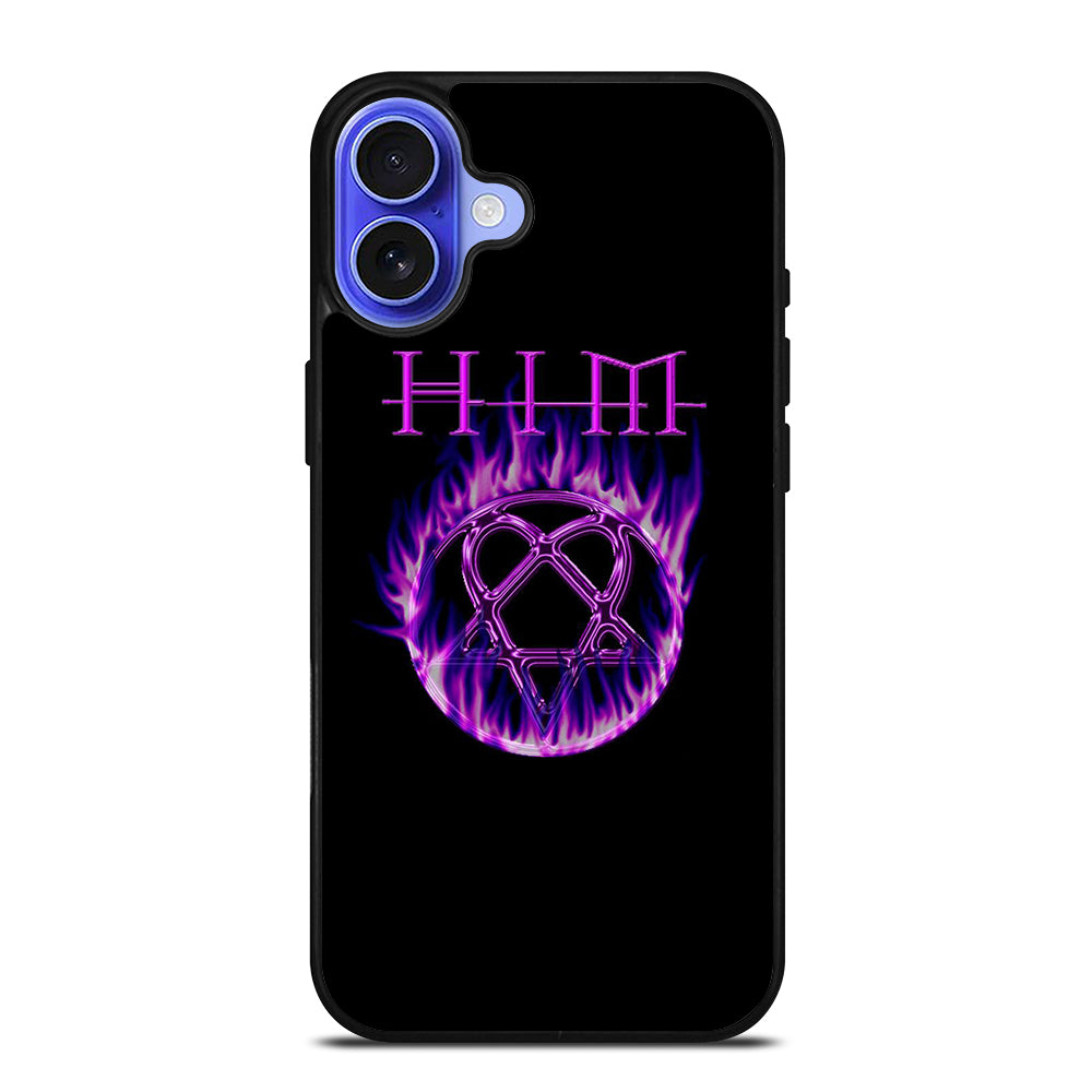 HIM BAND LOGO FLAME iPhone 16 Case Cover