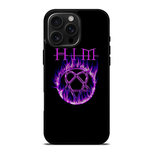 HIM BAND LOGO FLAME iPhone 16 Pro Max Case Cover