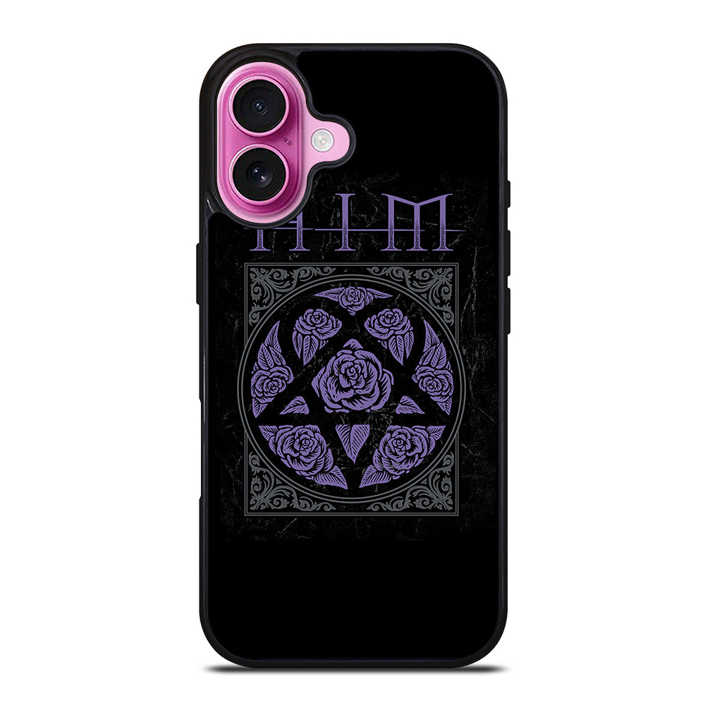 HIM BAND LOGO FLOWER iPhone 16 Plus Case Cover
