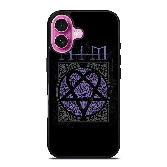 HIM BAND LOGO FLOWER iPhone 16 Plus Case Cover