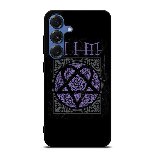 HIM BAND LOGO FLOWER Samsung Galaxy S25 Case Cover