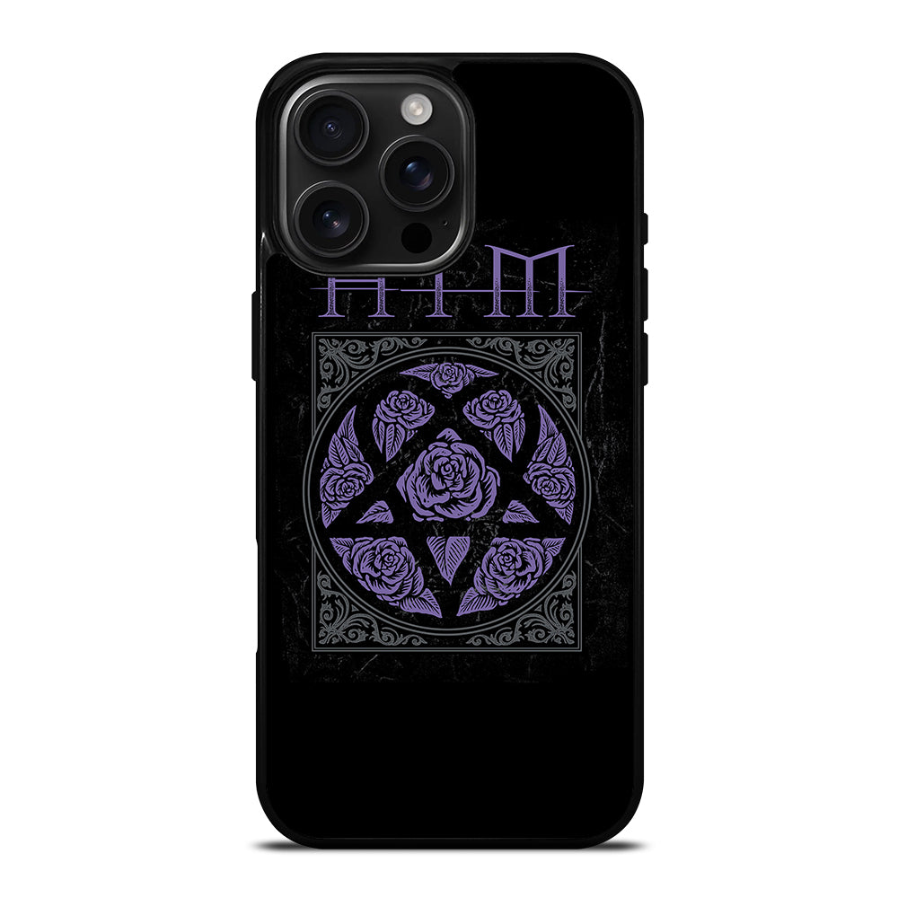 HIM BAND LOGO FLOWER iPhone 16 Pro Max Case Cover