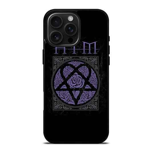 HIM BAND LOGO FLOWER iPhone 16 Pro Max Case Cover