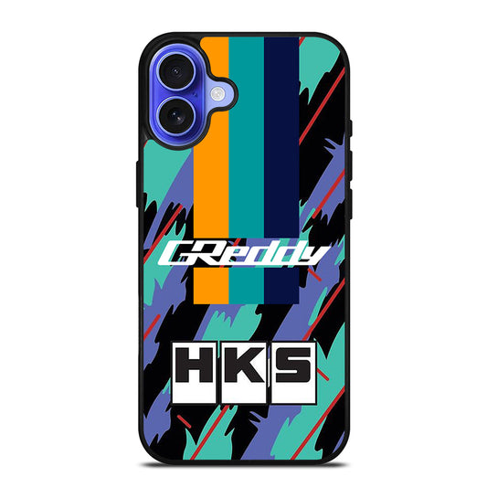 HKS RETRO PATTERN iPhone 16 Case Cover