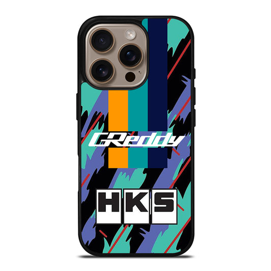 HKS RETRO PATTERN iPhone 16 Pro Case Cover