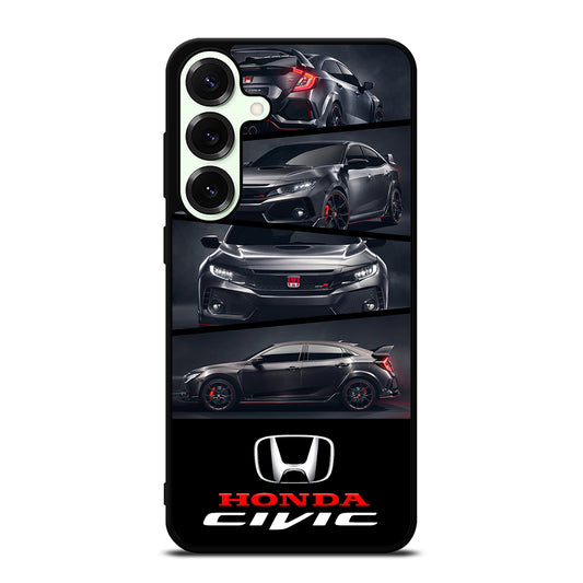 HONDA CIVIC BLACK CAR Samsung Galaxy S25 Plus Case Cover