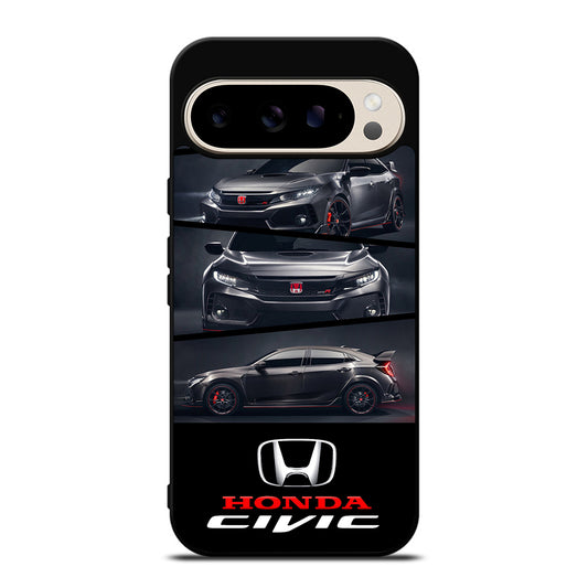 HONDA CIVIC BLACK CAR Google Pixel 9 Pro Case Cover