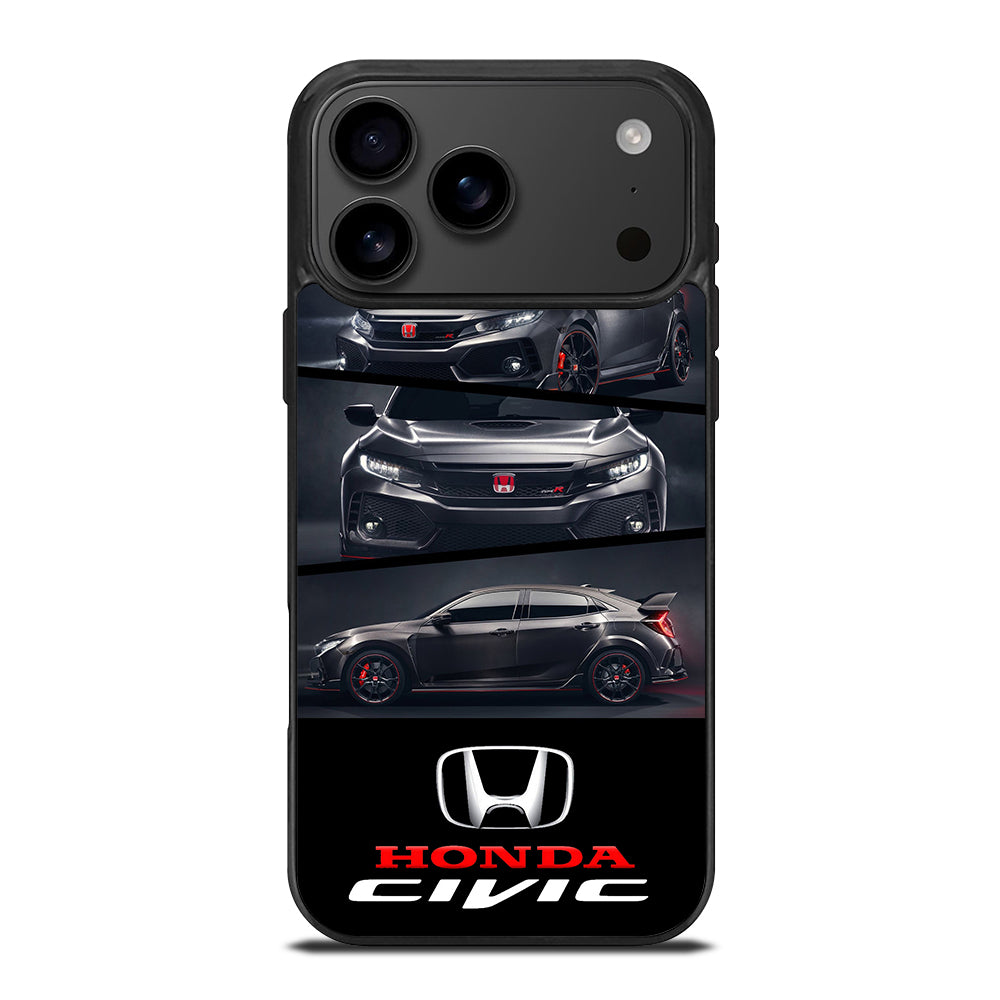HONDA CIVIC BLACK CAR iPhone 17 Pro Max Case Cover