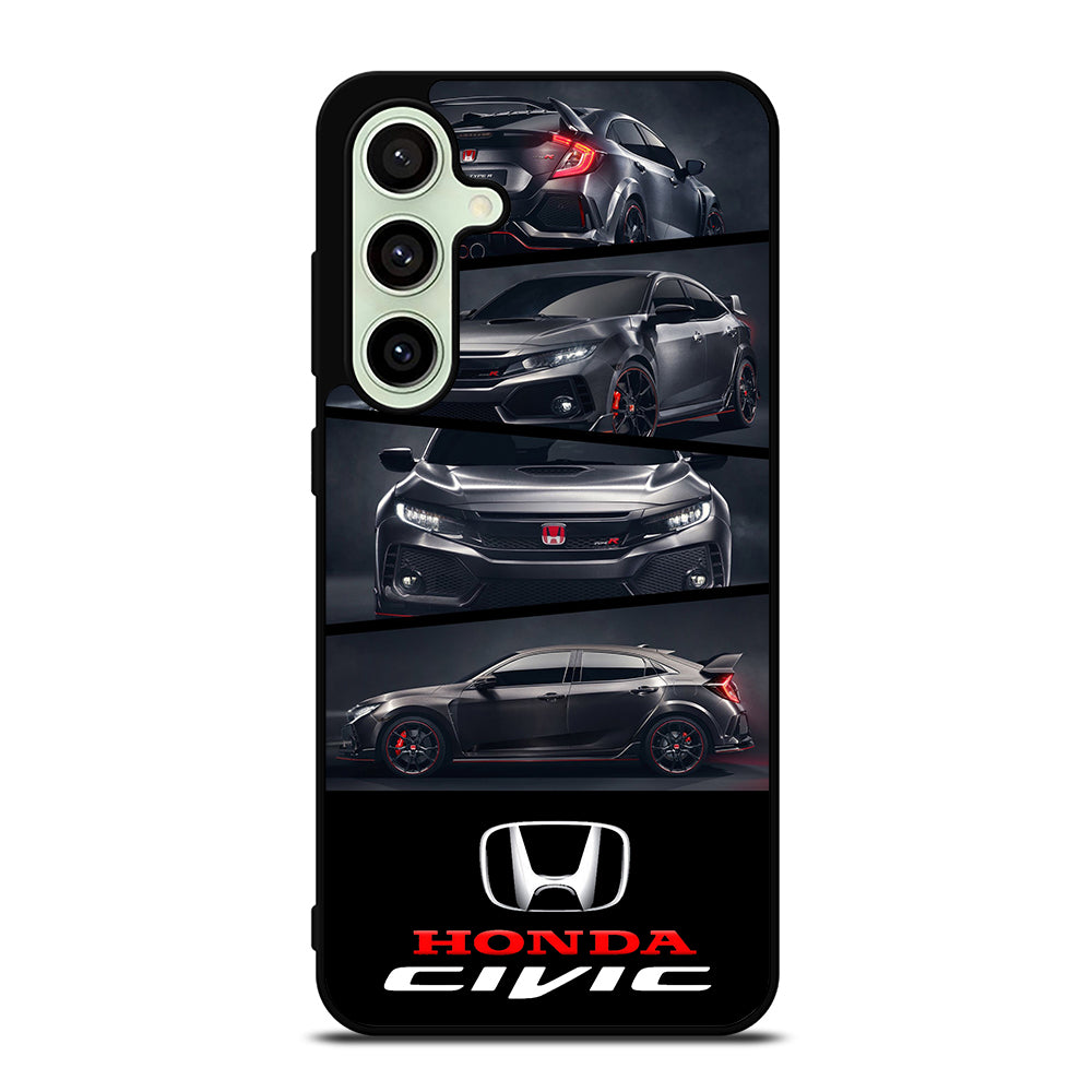 HONDA CIVIC BLACK CAR Samsung Galaxy S24 FE Case Cover