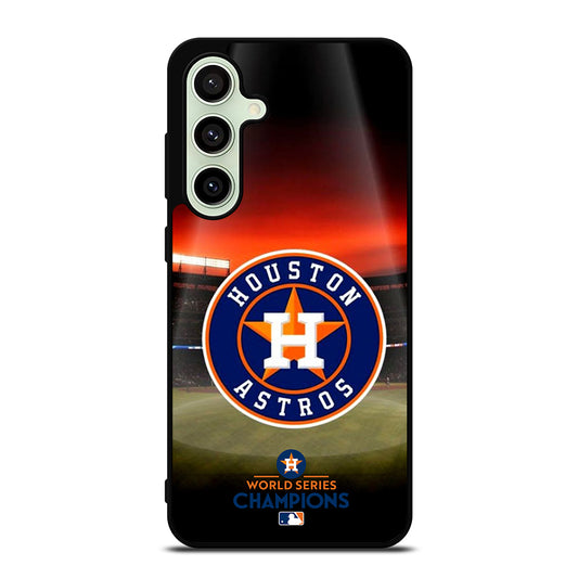 HOUSTON ASTROS MLB LOGO 3 Samsung Galaxy S24 FE Case Cover