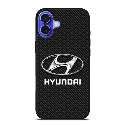 HYUNDAI LOGO CARBON iPhone 16 Case Cover