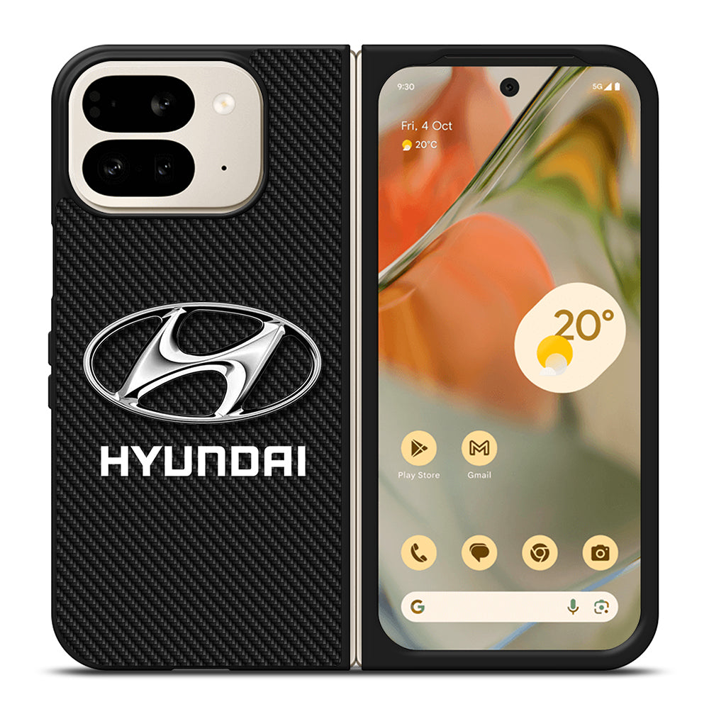 HYUNDAI LOGO CARBON Google Pixel 9 Pro Fold Case Cover