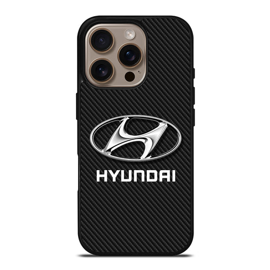 HYUNDAI LOGO CARBON iPhone 16 Pro Case Cover