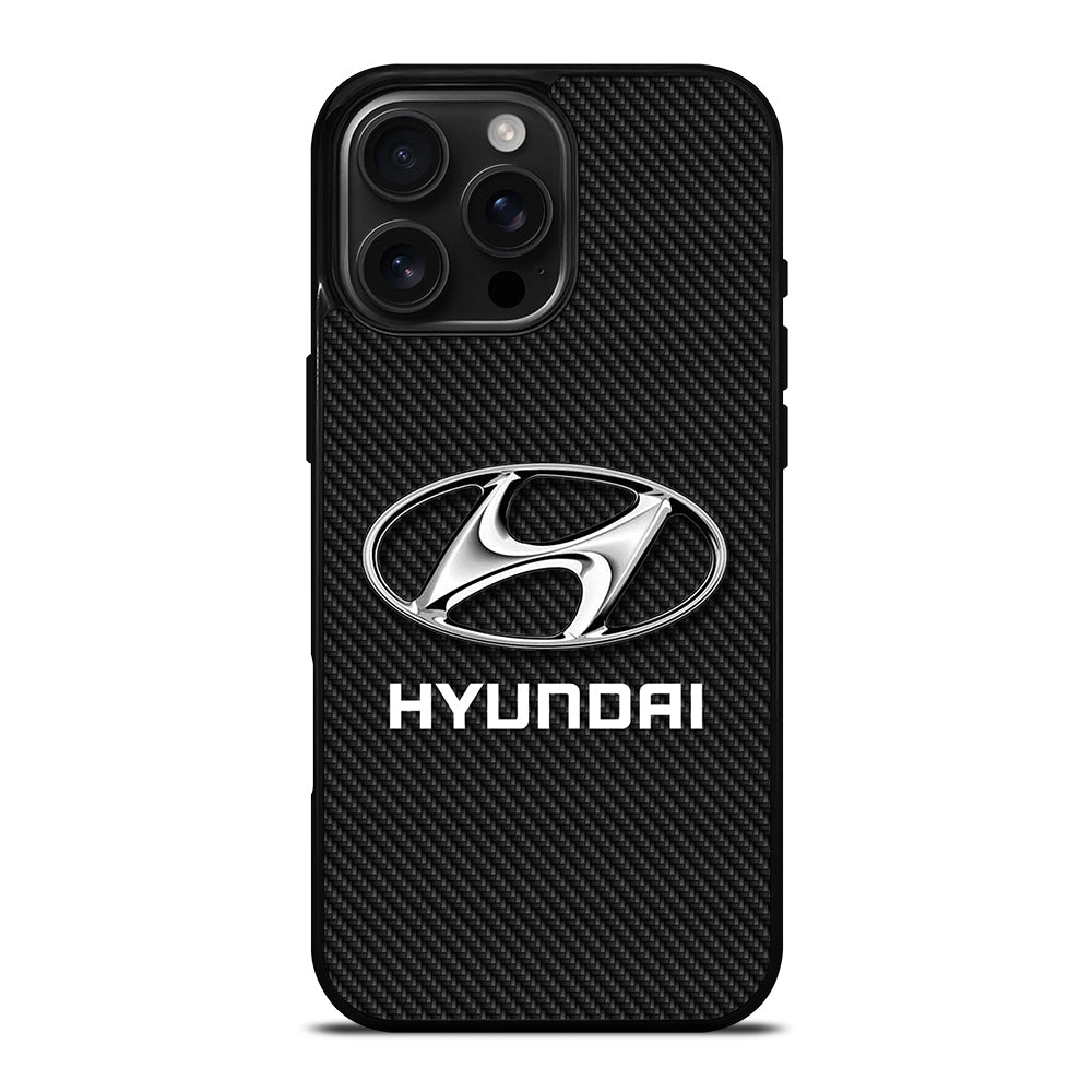 HYUNDAI LOGO CARBON iPhone 16 Pro Max Case Cover