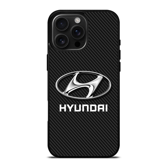HYUNDAI LOGO CARBON iPhone 16 Pro Max Case Cover