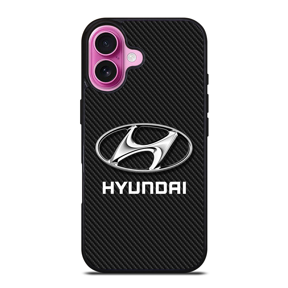 HYUNDAI LOGO CARBON iPhone 16 Plus Case Cover