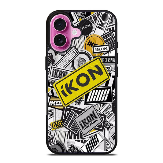 IKON KPOP LOGO iPhone 16 Plus Case Cover