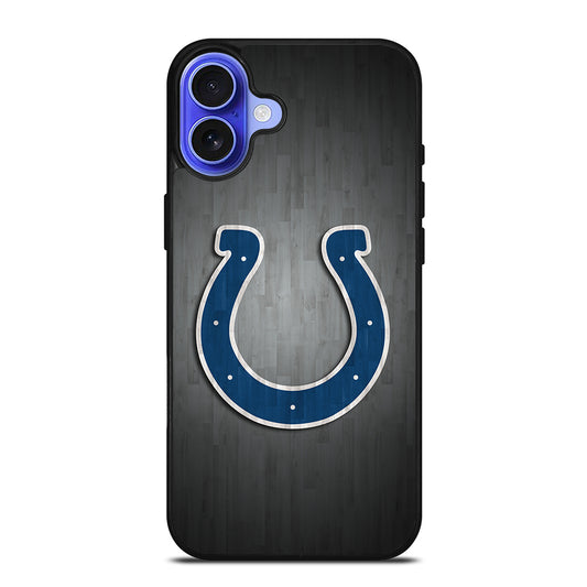 INDIANAPOLIS COLTS WOODEN LOGO iPhone 16 Case Cover