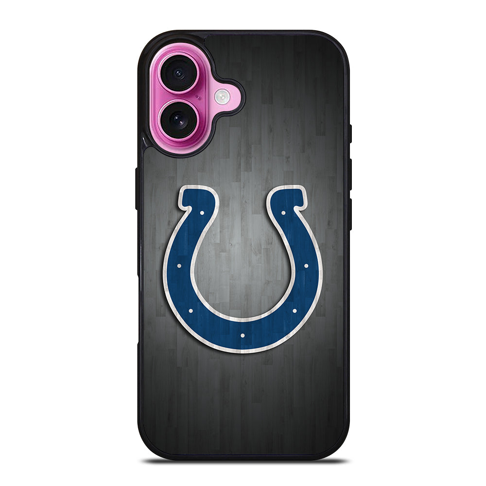 INDIANAPOLIS COLTS WOODEN LOGO iPhone 16 Plus Case Cover