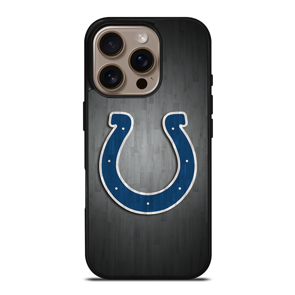 INDIANAPOLIS COLTS WOODEN LOGO iPhone 16 Pro Case Cover