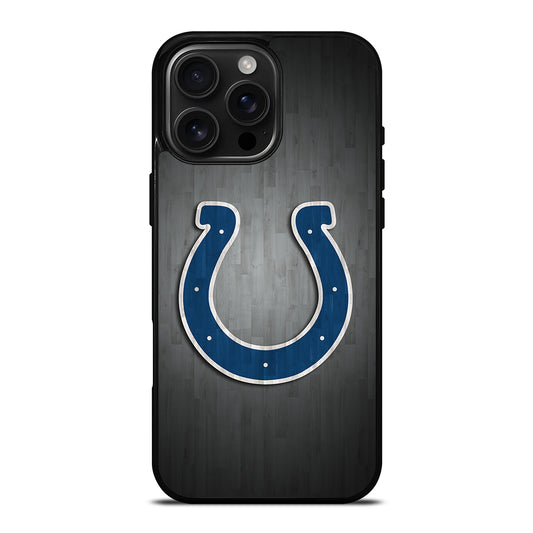 INDIANAPOLIS COLTS WOODEN LOGO iPhone 16 Pro Max Case Cover